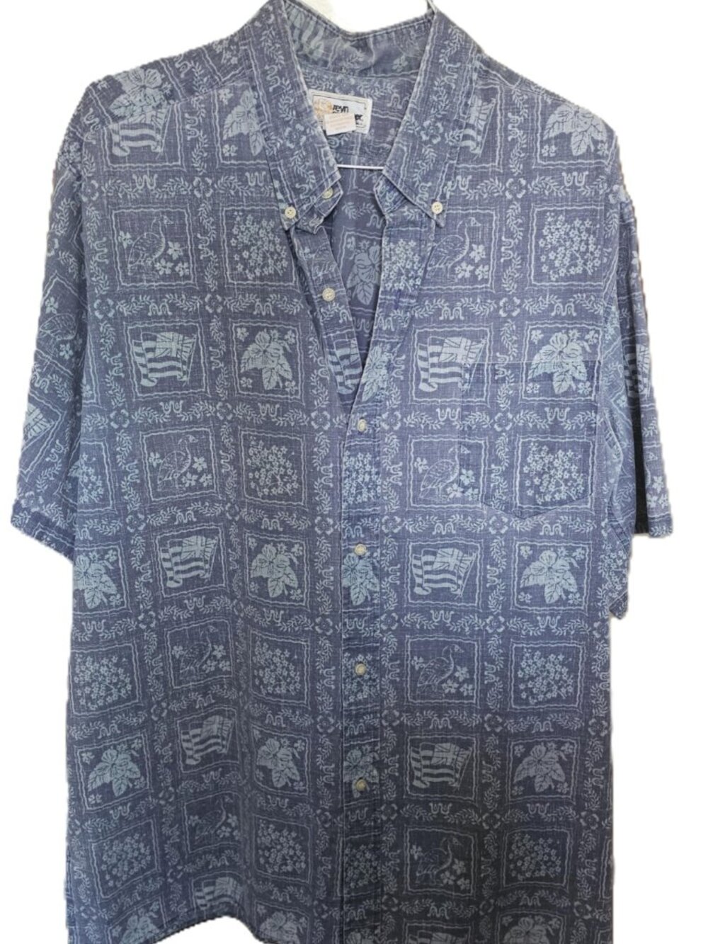Mens Reyn Spooner Lahaina Sailor Hawaiian Shirt - Good Condition - 3XL